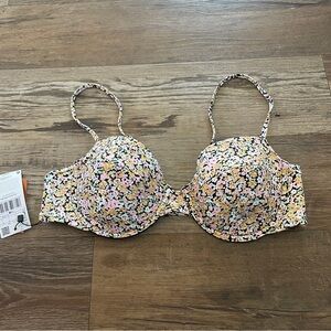 MNG Mango floral bikini top New